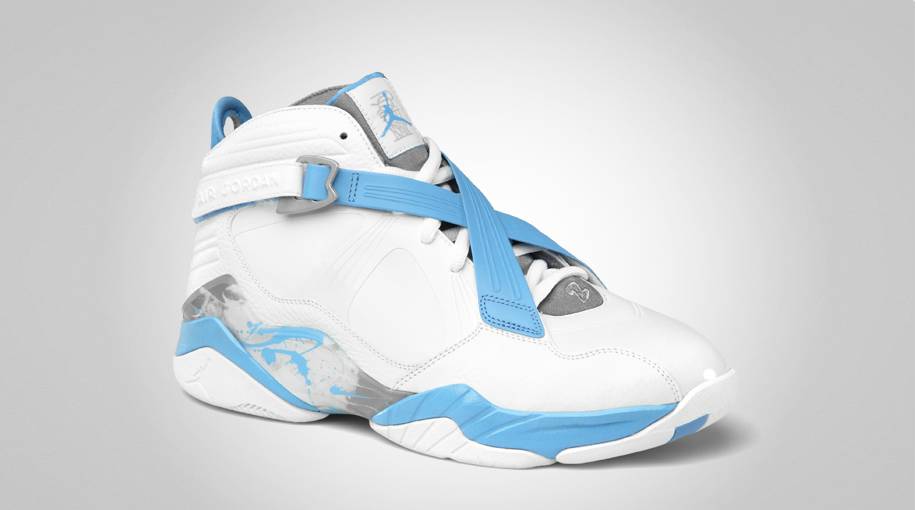 white and blue 8s