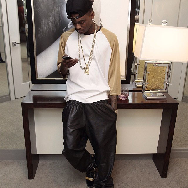 Soulja Boy wearing Giuseppe Zanotti Sneakers