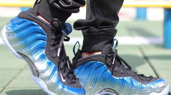 blue and silver foamposites