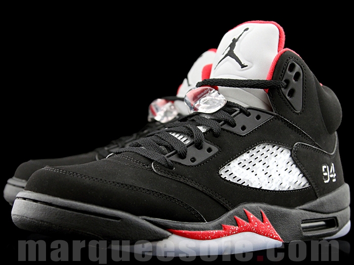 supreme jordan 5 black