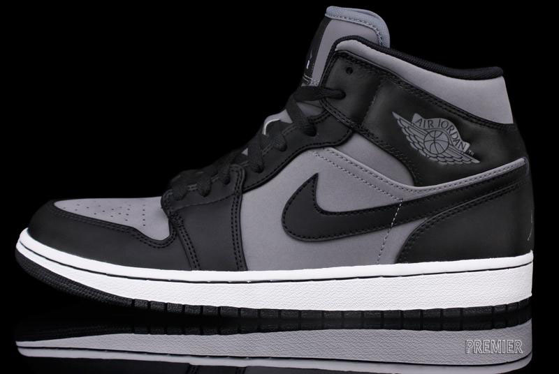 air jordan 1 gray and black