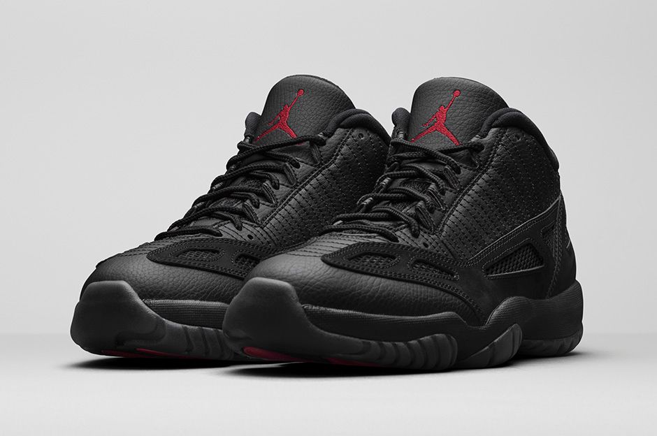 jordan 11 ie black red