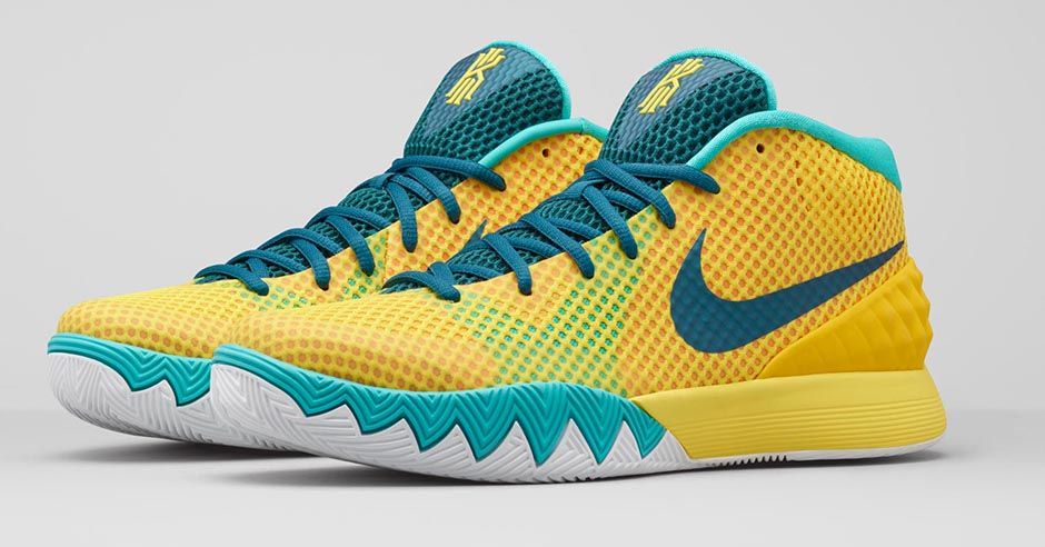 kyrie 1 white and gold