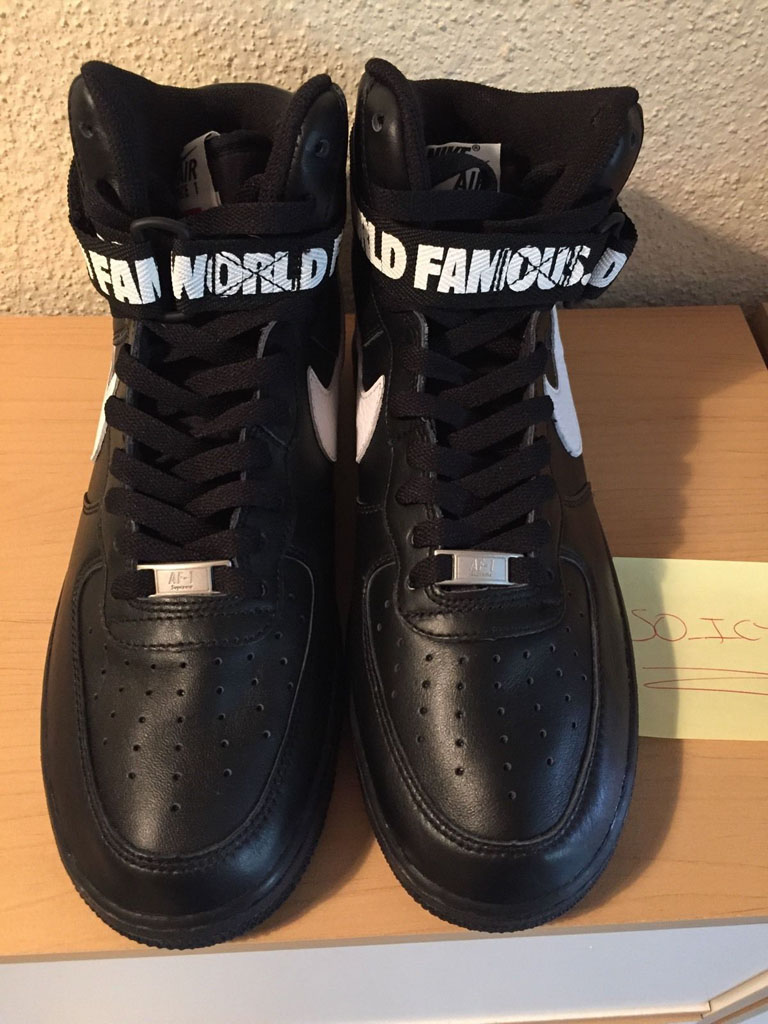 Supreme x Nike Air Force 1 High Black (2)