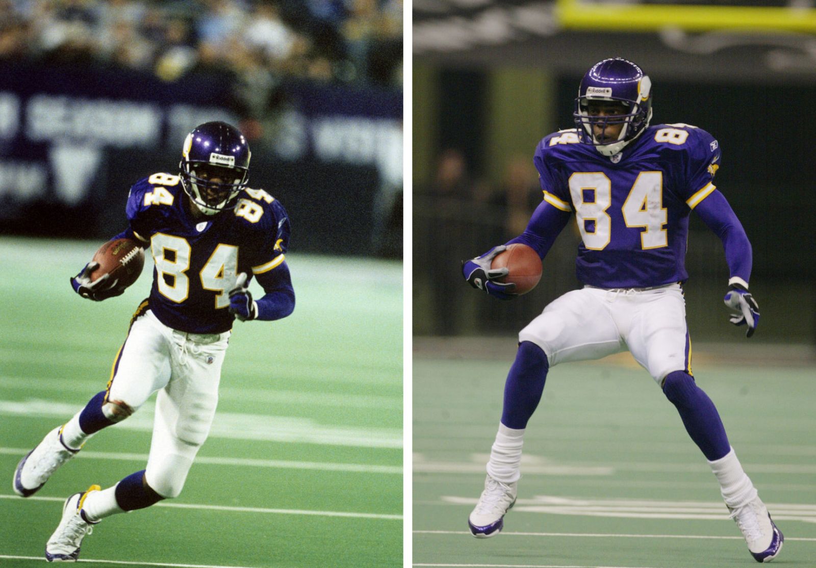 Randy Moss wearing Air Jordan IX 9 Minnesota Vikings PE (8)