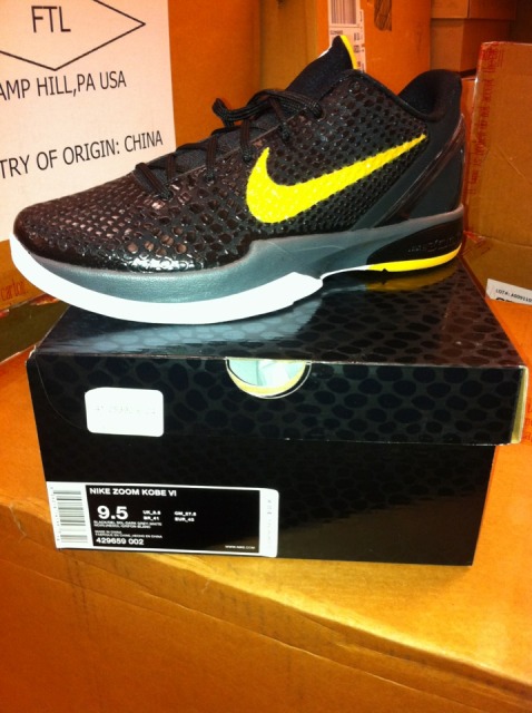 Kobe 6 hotsell black del sol