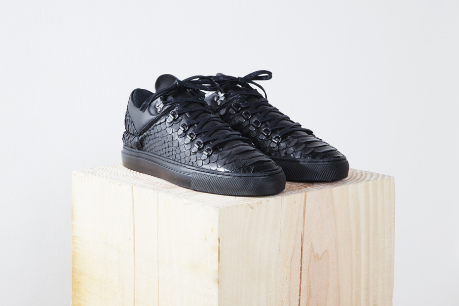 filling pieces black leather