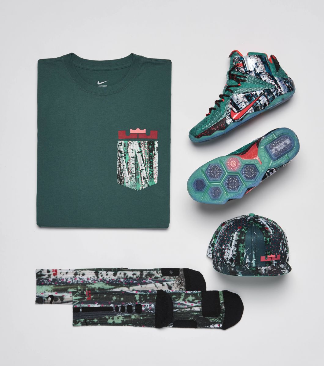 lebron 12 christmas shirt