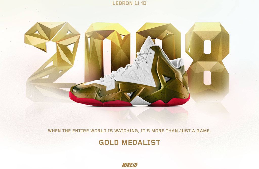 NIKEiD Concept // LeBron 11 'Gold Medalist' 2008 | Sole Collector