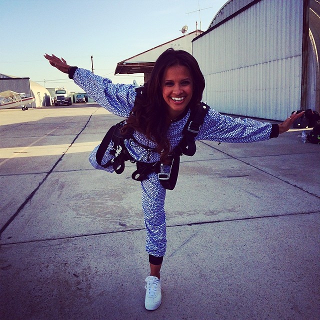 Rocsi Diaz wearing adidas Originals Samoa