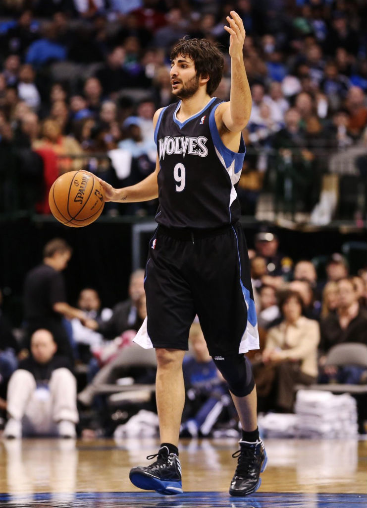 Ricky Rubio wearing adidas adizero Crazy Light 2 PE