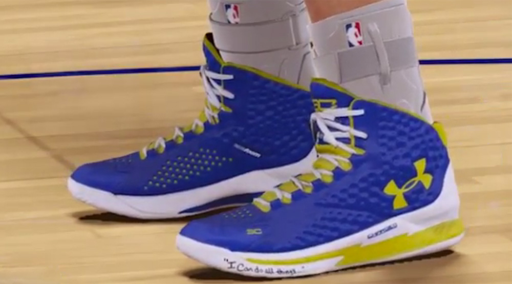 steph curry bible shoes nike