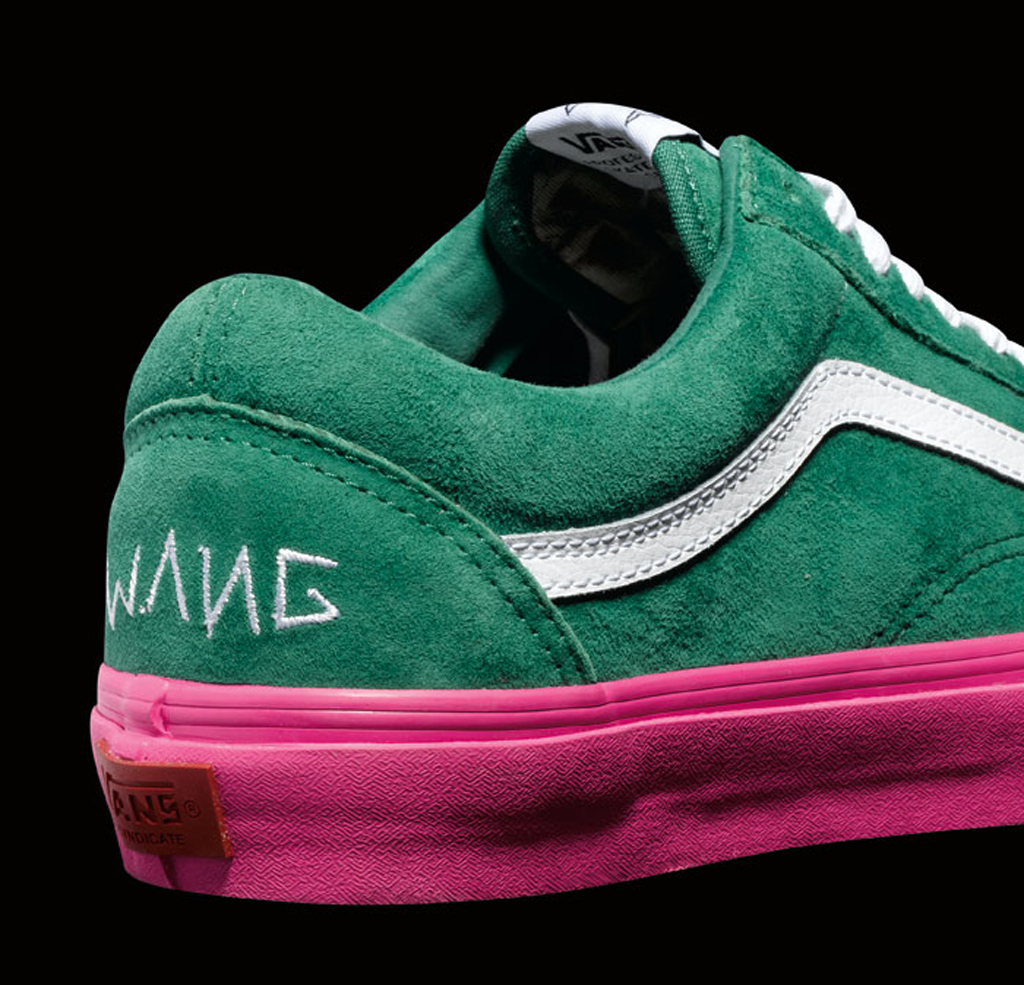 vans green and pink