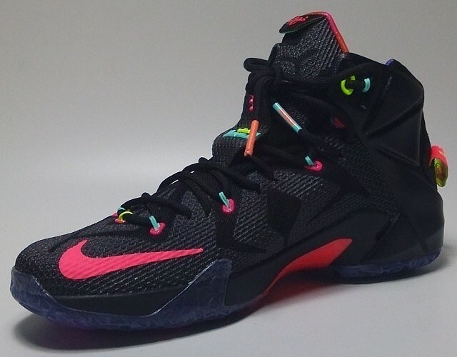 lebron 12 black and pink