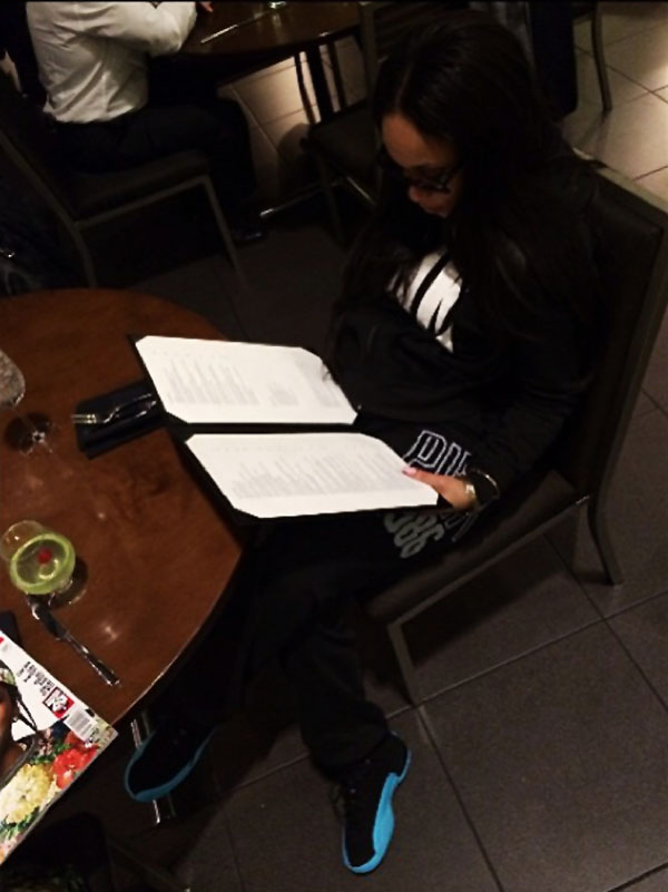 Tahiry Jose wearing Air Jordan 12 Gamma