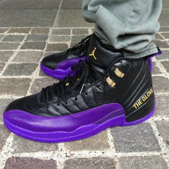 Purple jordan hot sale 12 suede