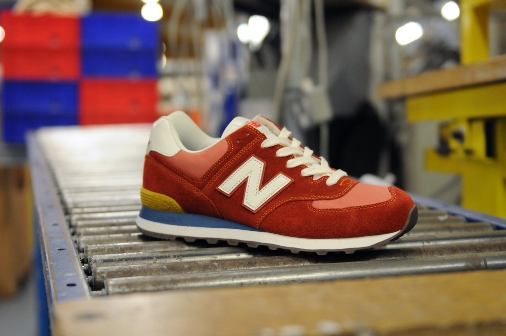 New balance 574 red cheap and yellow