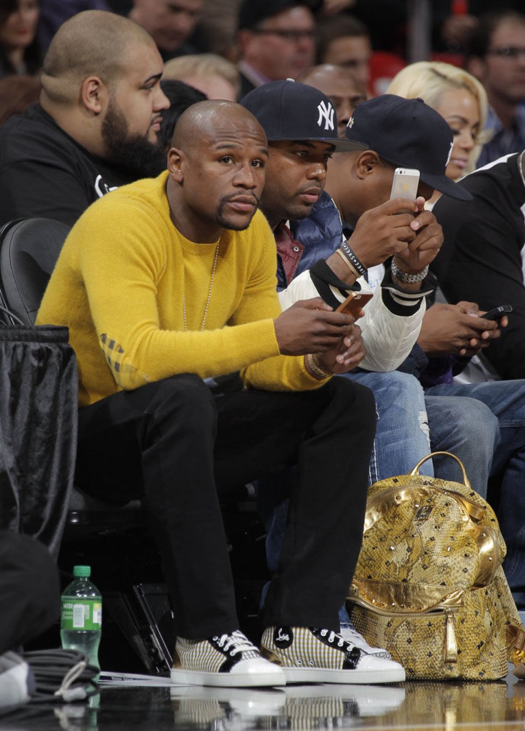 Floyd Mayweather wearing Christian Louboutin Louis Flat