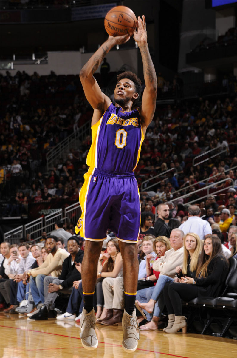 Nick Young Is the First Player To Wear adidas Yeezy 750 Boosts in a