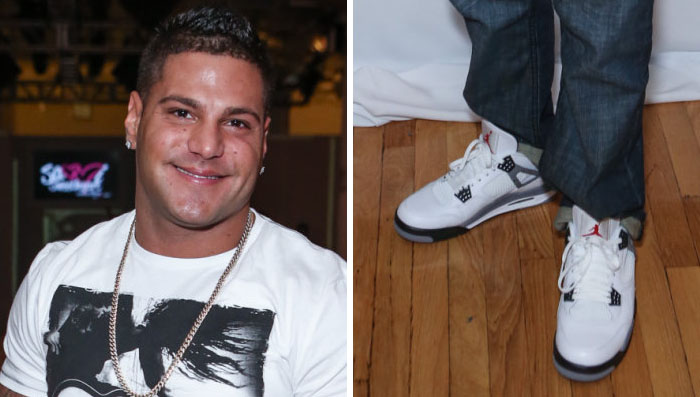 Ronnie Ortiz-Magro Wears Air Jordan IV 4 Cement