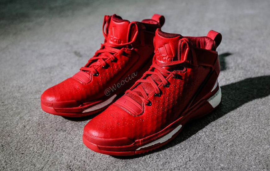 d rose red shoes