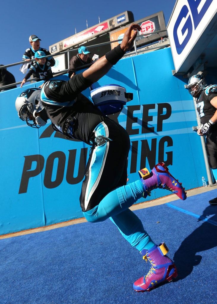 Cam Newton's 'Super Cam' Under Armour ClutchFit Highlight Cleats (6)