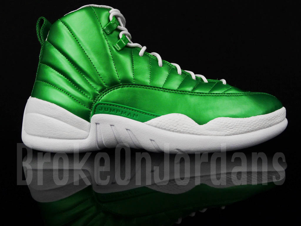 jordan 12 green white