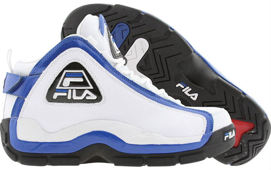 fila white and blue