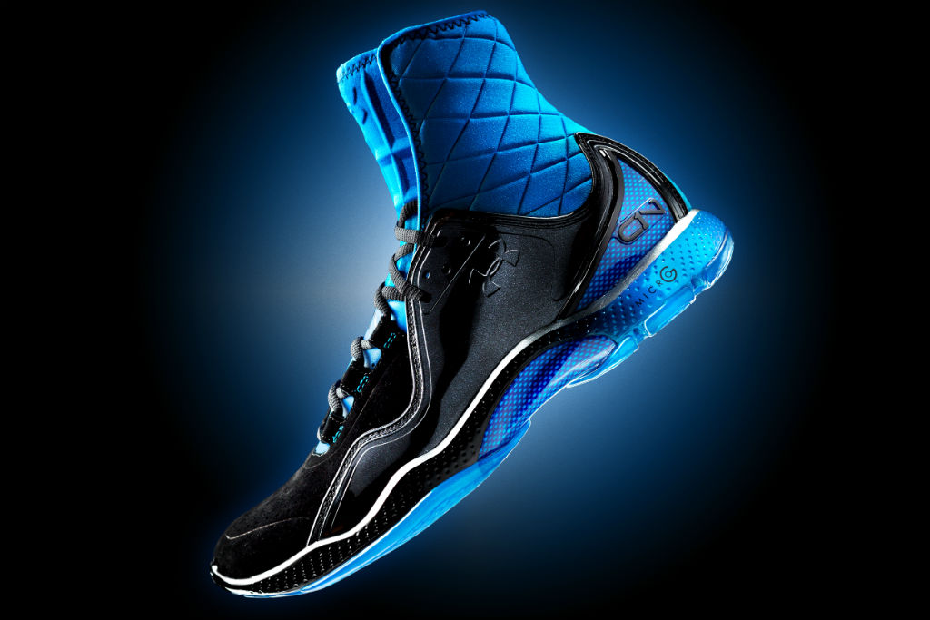 under armour blue high tops