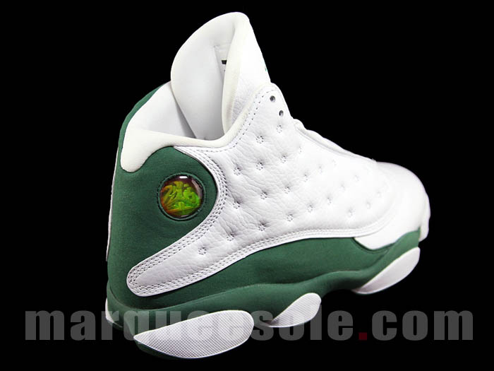 Air Jordan Retro 13 Ray Allen Record Celtics PE White Green 