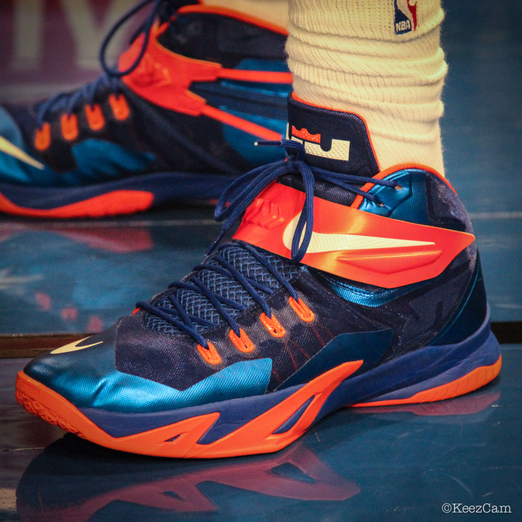 Amar'e Stoudemire wearing Nike Zoom Soldier 8 PE