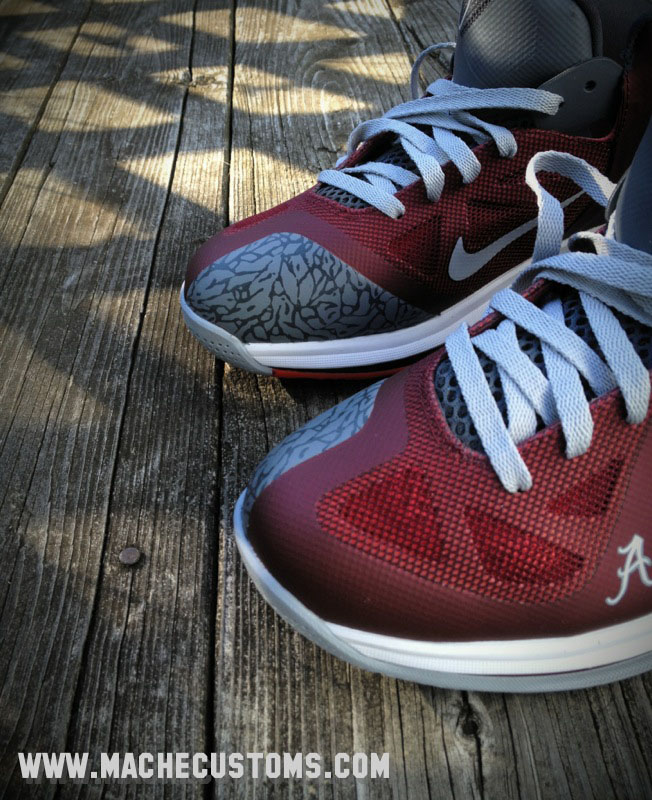 Nike LeBron 9 Low Roll Tide by Mache Custom Kicks (6)