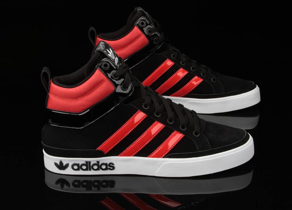 adidas Originals Camo Pack Top Court Mid Shoes Black Infrared (3)