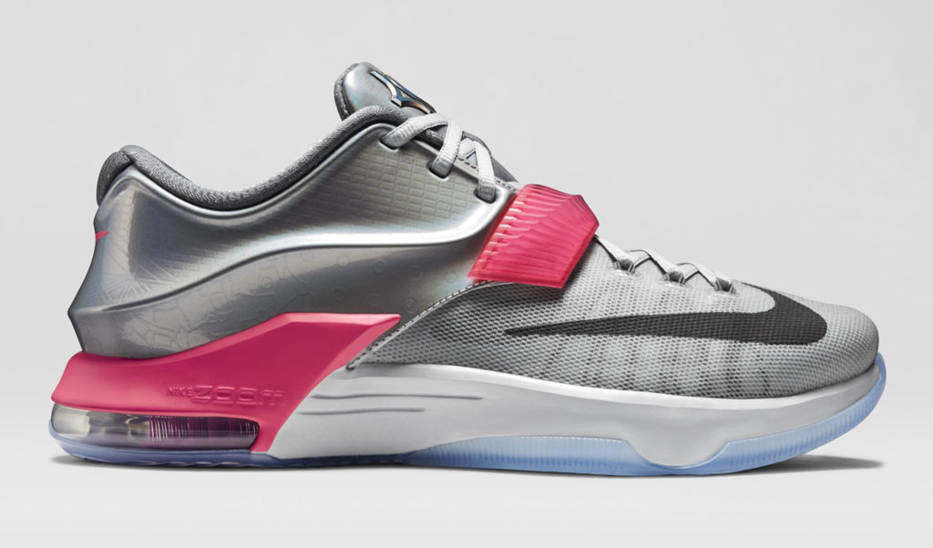 nike kd 7 kids silver