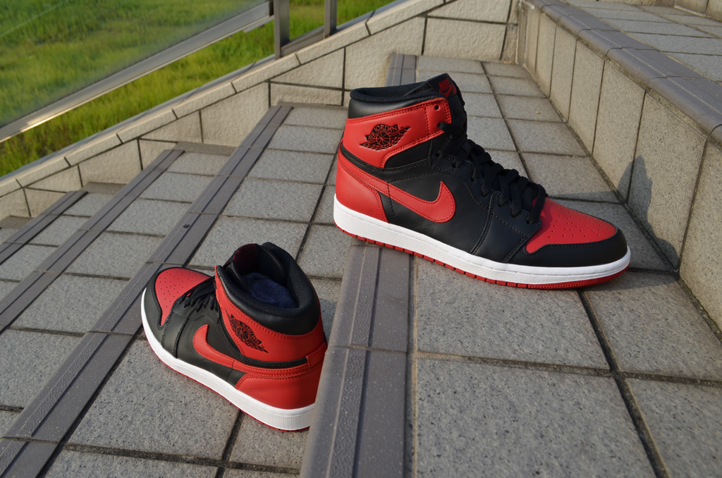 Air Jordan 1 I Retro Black Red 555088-023 (6)