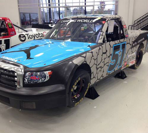 Denny Hamlin Elephant Print Air Jordan Truck (2)