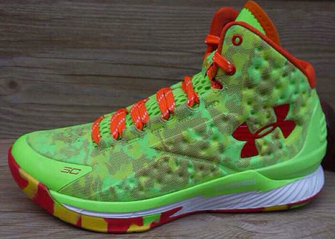 steph curry shoes green