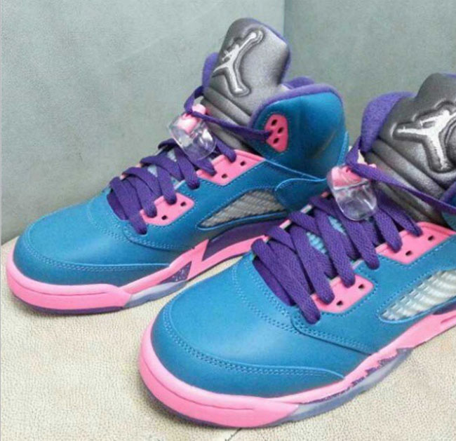 pink and purple jordans