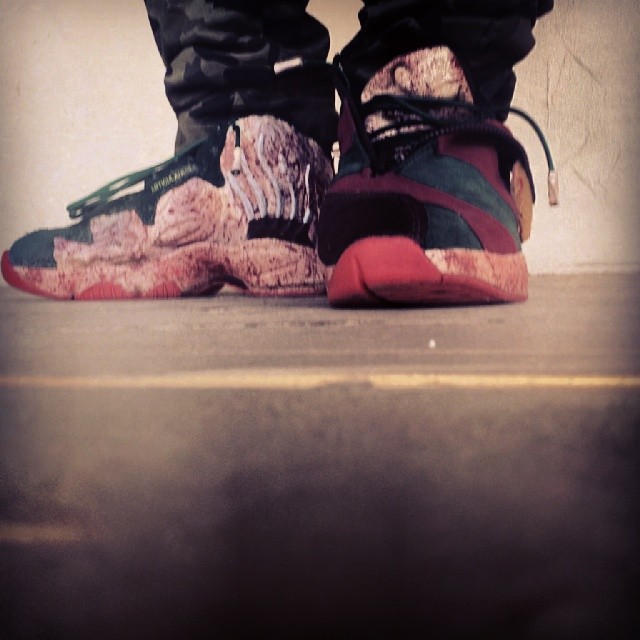 FBCC Dreams Up 'Freddy Krueger' Nike Air Zoom Flight The Glove Custom ...