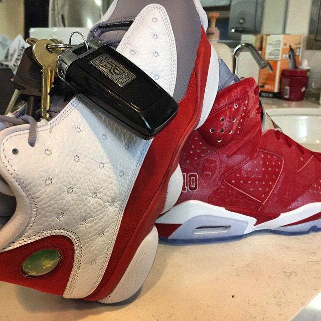 Bow Wow Picks Up Air Jordan XIII 13 Grey Toe & Slam Dunk x Air Jordan VI 6