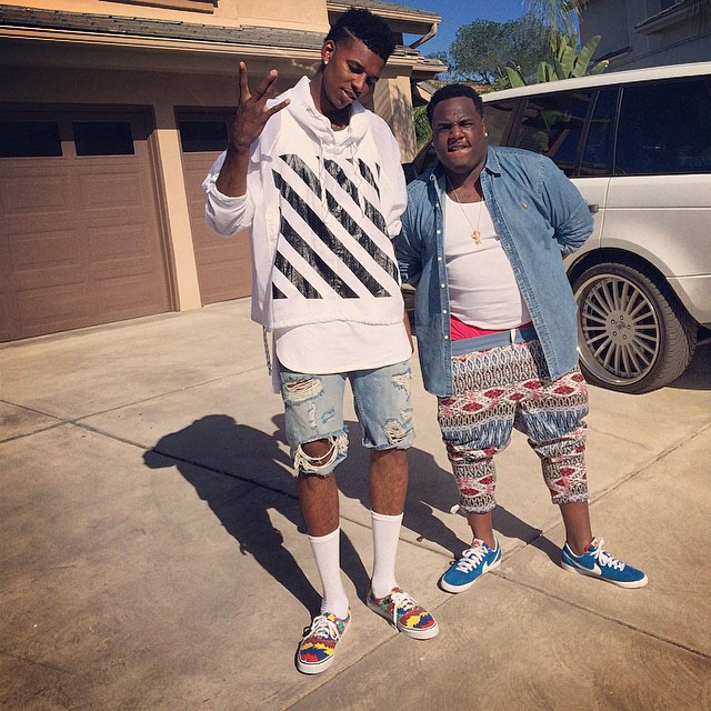 Nick Young wearing Vans Van Doren Authentic 80s Box