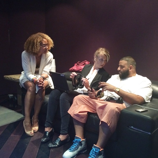 DJ Khaled wearing Air Jordan X 10 Bobcats