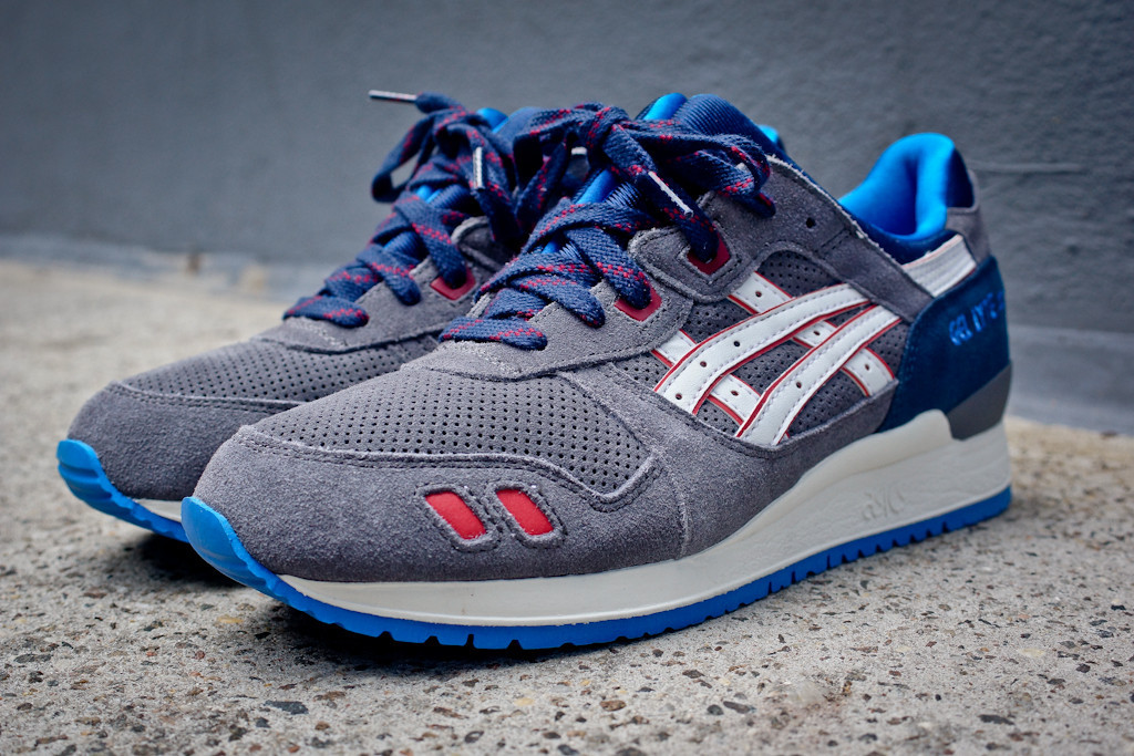 Asics gel lyte 2025 iii grey navy red