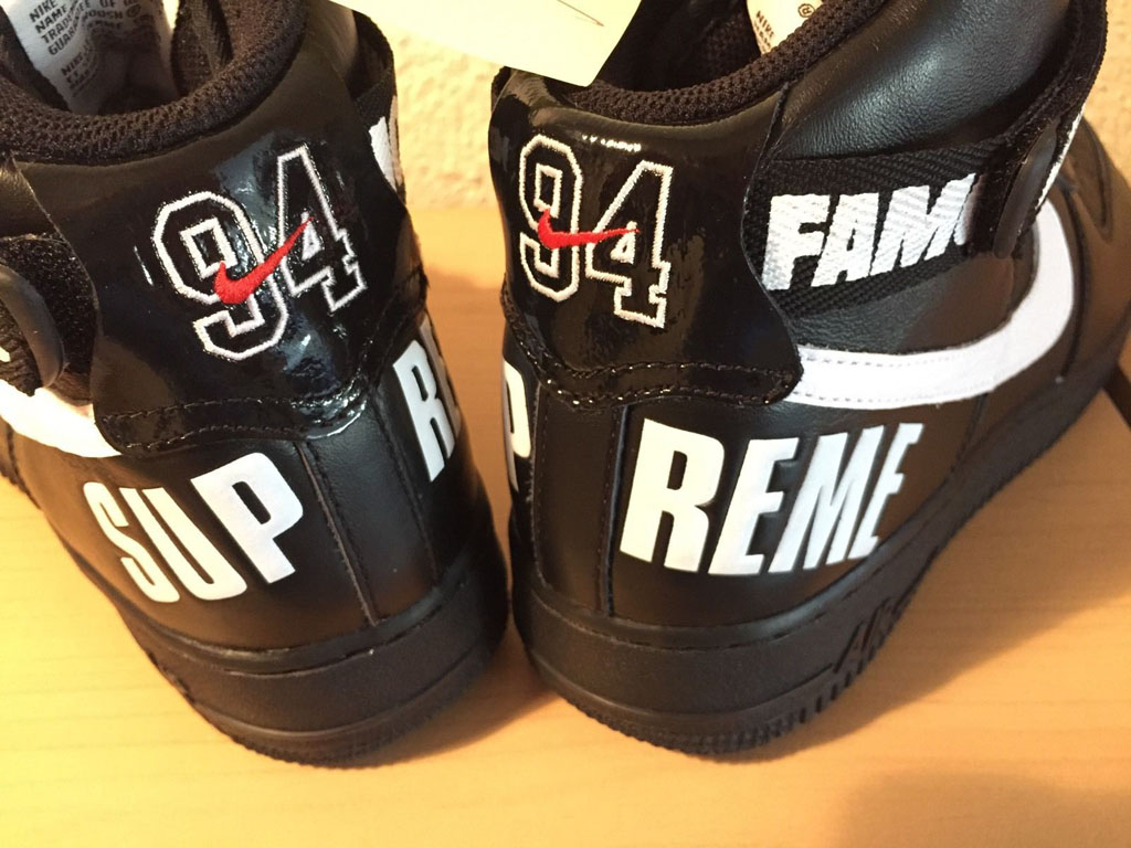 Supreme x Nike Air Force 1 High Black (7)