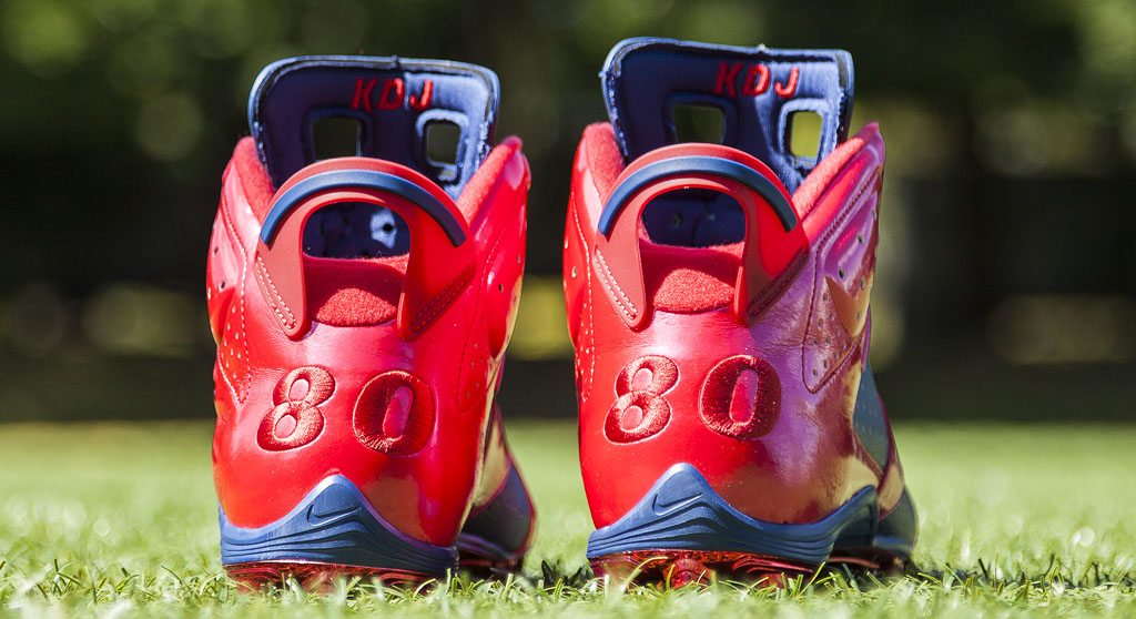 Andre Johnson's Air Jordan VI 6 Texans PE Cleats (2)