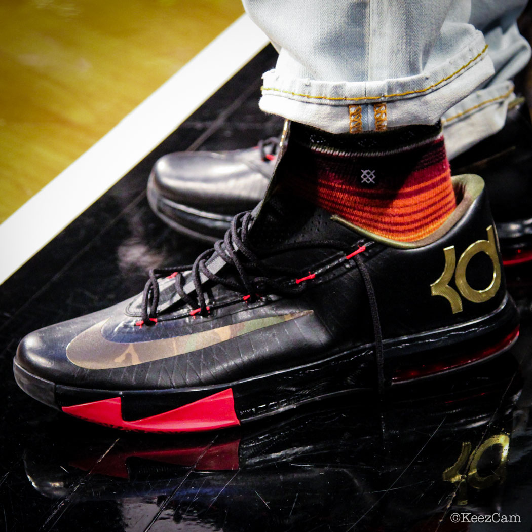 Nike KD 6 Black Camouflage Gold