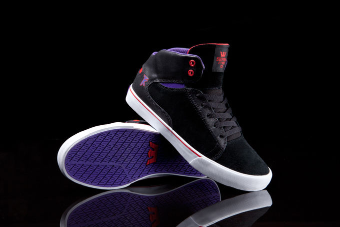 Supra society charcoal black cheap purple