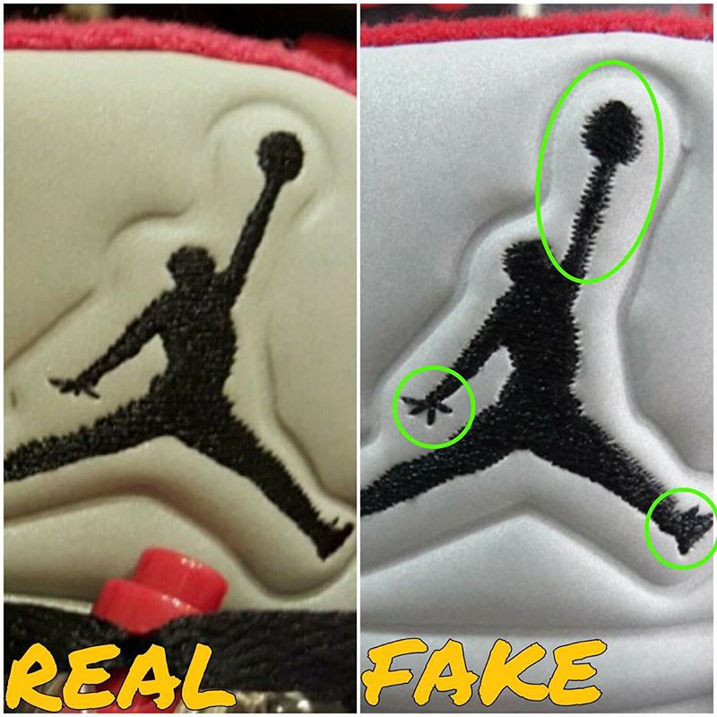 how to know if jordan 5 are fake