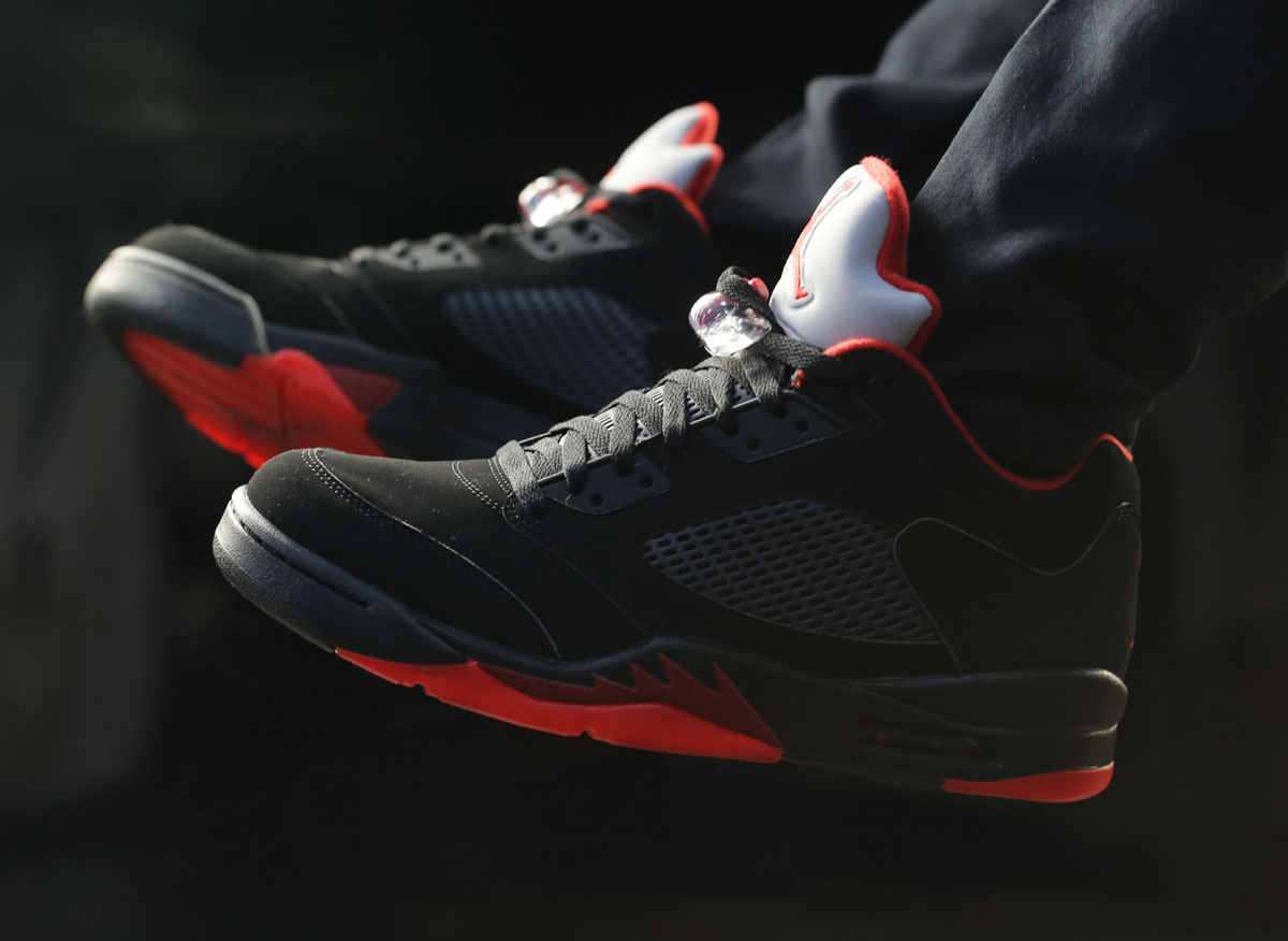 jordan 5 low alternate 90 on feet