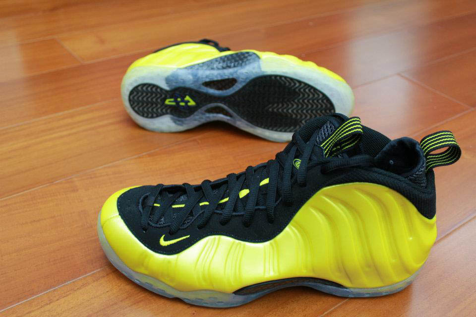 Nike Air Foamposite One Electrolime Golden State Warriors Shoes 314996-330 (4)
